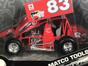 lot 76 image: 1998 Racing Champions Bob Auld #83  Matco Tools 124 Scale Die Cast Sprint Car