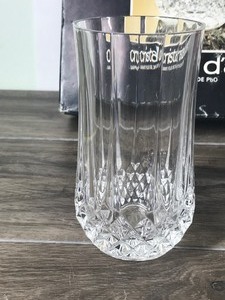 lot 92 image: Set of 6 Cristal DArques LONGCHAMP Crystal Highball Glasses