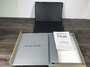 lot 103 image: ZAGG Folio Backlit Tablet Bluetooth Keyboard Case BLACK for iPad Air ZaggKeys