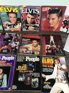 lot 125 image: Lot of Elvis Presley Magazines and More