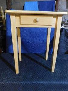 lot 214 image: Solid wood stand with drawer