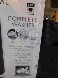 lot 218 image: New Farberware counter top portable dishwasher