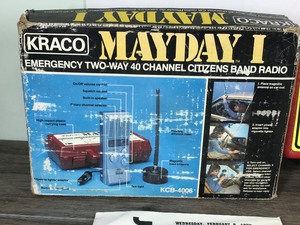 lot 172 image: Kraco Mayday 1 - Two Way 40 Channel Citizens Band Radio