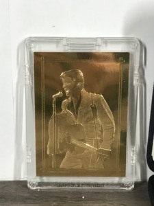 lot 188 image: Elvis Presley Graceland 23 Karat Gold Leaf Commemorative Card 2023 of 5000