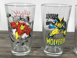 lot 319 image: 4 - Marvel Comics Collectible Glasses