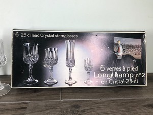 lot 360 image: 6 - 25 cl Lead Crystal Stemglasses