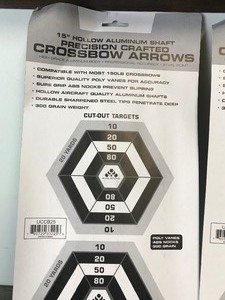 lot 374 image: Avalanche 15 Aluminum Shaft Precision Crafted Crossbow Arrows