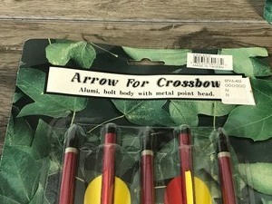 lot 386 image: 3 Packs of Crossbow Arrows New in Package - 5 Arrows in Each Package - 15 Arrows Total
