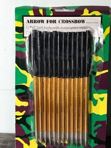 lot 389 image: 3 Packs of Aluminum Pistol Crossbow Arrows - 12 Arrows in Each Pack - 36 Arrows Total