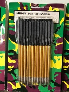 lot 391 image: 3 Packs of Aluminum Pistol Crossbow Arrows - 12 Arrows in Each Pack - 36 Arrows Total