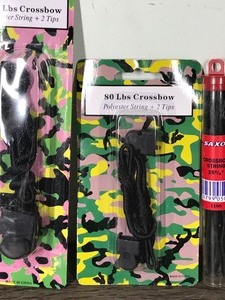 lot 394 image: 6 Crossbow Strings New in Package