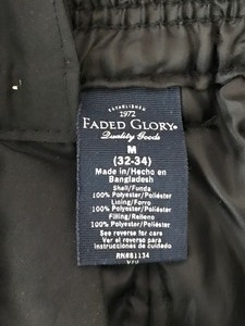 lot 433 image: Faded Glory Snow Pants Size Medium 32-34