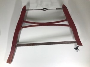 lot 441 image: Primitive 19th Century Barn Farm Wood Buck Bow Saw Cutting Tool