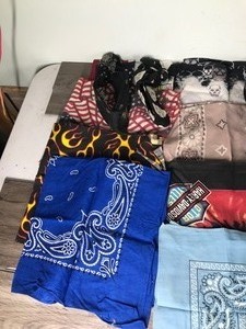 lot 442 image: Lot of Bandannas  Handkerchiefs