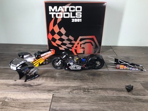 lot 468 image: 2001 Matco Tools Craig Treble 19 scale die cast pro stock bike