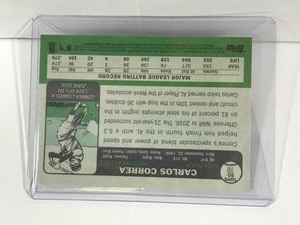 lot 500 image: Carlos Correa 2017 Topps Archives #RO-10 Retro Original Houston Astros Baseball Card