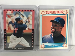 lot 506 image: Lot of 4 Minnesota Twins Kirby Pucket Baseball Cards
