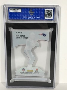 lot 514 image: 2021 Panini Chronicles Mac Jones Rookie Graded MagNitude Football Card #Mag-9