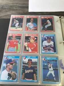 lot 517 image: 1985 Fleer Complete Baseball Card Set in Binder Minus 2 Cards - Kirby Pucket & Roger Clemens