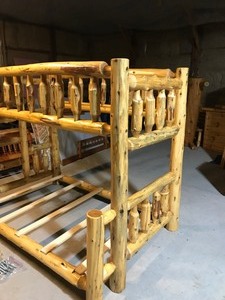lot 8 image: Log bunk bed