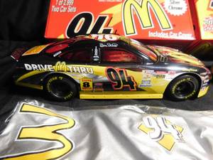 lot 277 image: 2 set of racing Champions Ernie Erwin #36 M&M die cast Nascar 124 dcale