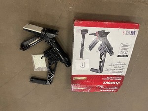 Lot of 2 Husky Pneumatic Flooring Nailer and Stapler 3-in-1 2 in. with Quick Jam Release open box customer returns see pictures