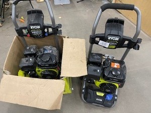 Lot of Assorted Ryobi Preassure Washers various models and conditions no hoses customer returns see pictures
