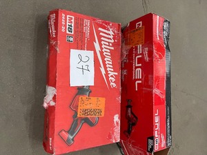 Lot of 2 Milwaukee M18 FUEL Hackzall Reciprocating Saw various conditions customers return see pictures