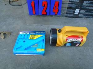New Every Ready lantern with battery & tap con driver. As shown.