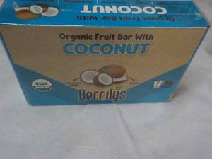 Beryls Organic Fruit Bars with Coconuts, 15 bars best date 012024