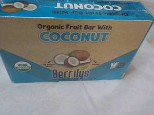 Beryls Organic Fruit Bars with Coconuts, 15 bars best date 012024