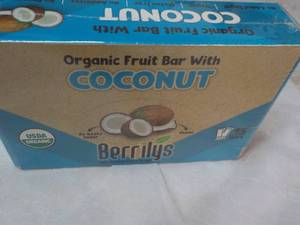 Beryls Organic Fruit Bars with Coconuts, 15 bars best date 012024