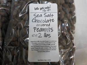 2 - 2 lb. Bags Chocolate Covered Peanuts Best By 05022024