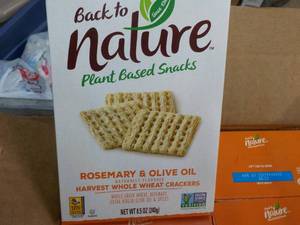12 Back to Nature Rosemary and Olive Oil Whole Wheat Crackers 8.5 oz boxes past best date
