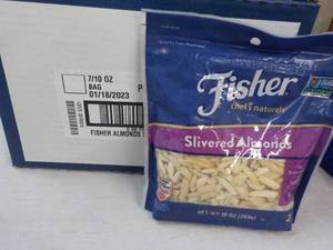 7 - 10 oz Fisher Silvered Almonds Best By 01182023