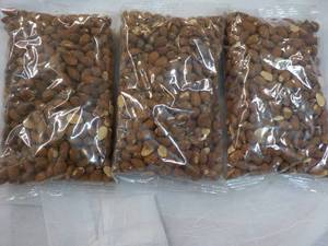 3 - 16 oz Bags Roasted No Salt Added Whole Almonds