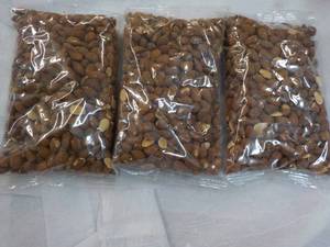 3 - 16 oz Bags Roasted No Salt Added Whole Almonds