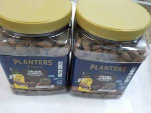 2 Planters Cocoa Almonds Delux 2 lb. 5 oz each
