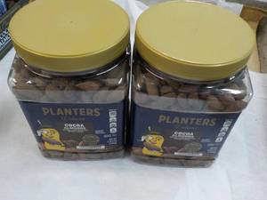 2 Planters Cocoa Almonds Delux 2 lb. 5 oz each
