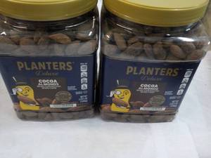 2 Planters Cocoa Almonds Delux 2 lb. 5 oz each
