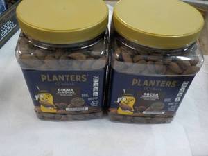 2 Planters Cocoa Almonds Delux 2 lb. 5 oz each