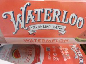 24 pack Waterloo Watermelon Sparkling Water