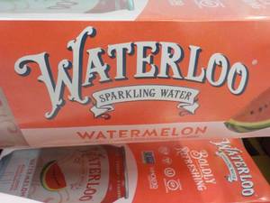 24 pack Waterloo Watermelon Sparkling Water