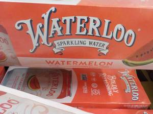 24 pack Waterloo Watermelon Sparkling Water