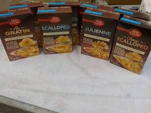 8 Boxes Betty Crocker Potatoes Meals - 2 each Julienne, Cheesy Scalloped, Scalloped, and Au Gratin best date 07262023