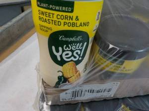 16 ct 11.1 oz Campbells Well Yes Sweet Corn and Roasted Roband Sipping Soup best date 08172023