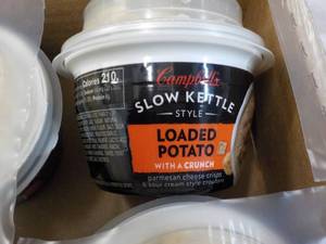 12 ct Campbells Slow Kettle Style Loaded Potato Soup with a Crunch best date 08152023