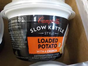 12 ct Campbells Slow Kettle Style Loaded Potato Soup with a Crunch best date 08152023