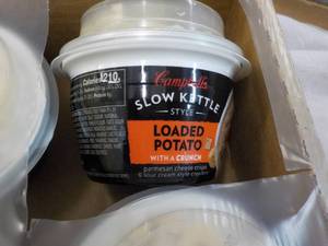 12 ct Campbells Slow Kettle Style Loaded Potato Soup with a Crunch best date 08152023