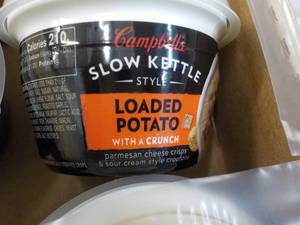 12 ct Campbells Slow Kettle Style Loaded Potato Soup with a Crunch best date 08152023